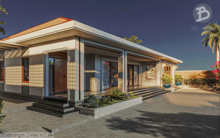 Mẫu thiết kế nhà cấp 4 đẹp tại Ninh Bình