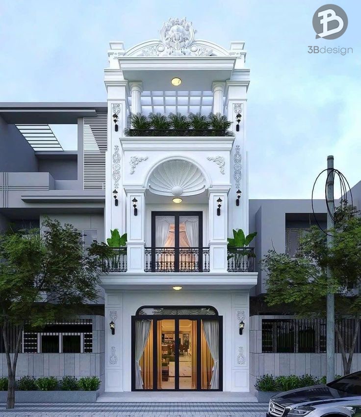 Thiết kế nhà phố tân cổ điển tại Ninh Bình