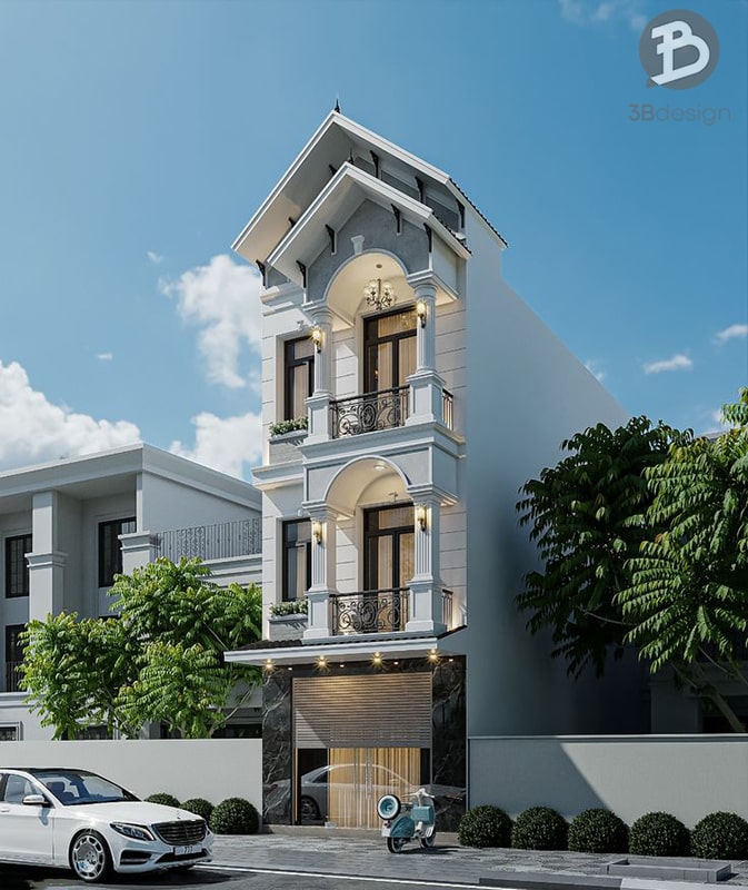 Thiết kế nhà ống tân cổ điển 3 tầng tại Ninh Bình