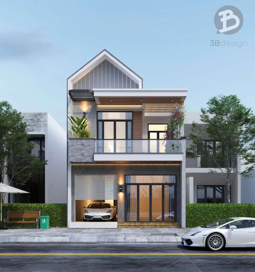 Thiết kế nhà phố hiện đại tại Ninh Bình