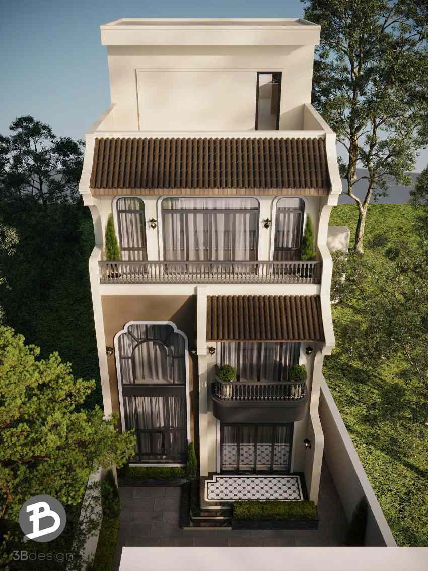 Phối cảnh tổng thể biệt thự