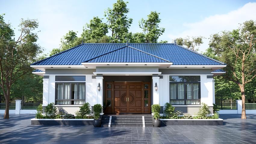 Biệt thự vườn mái Nhật đẹp