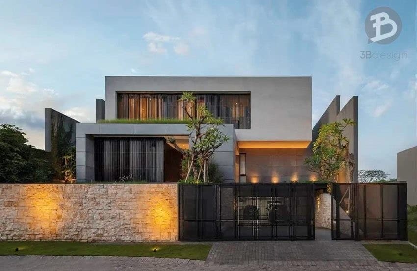 Biệt thự mini 7×15m thiết kế hiện đại