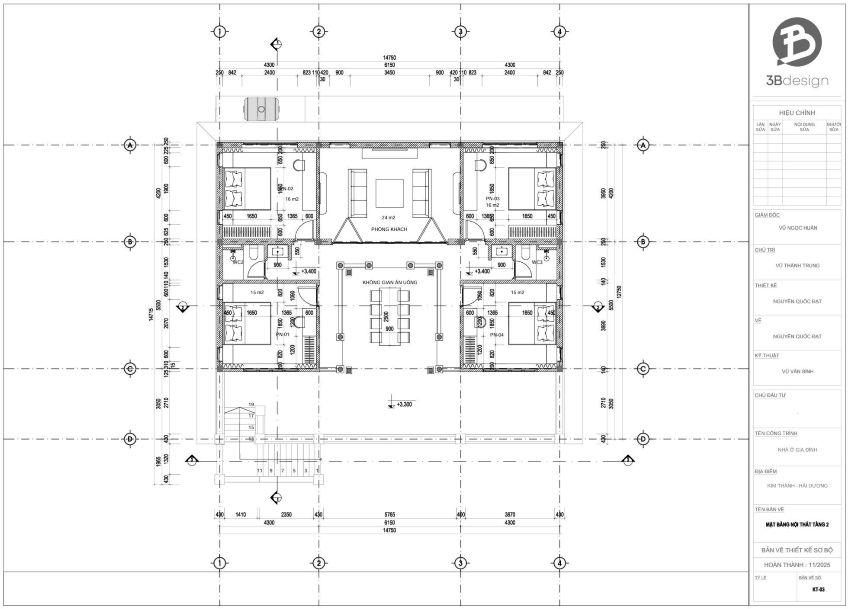 Bản vẽ nhà tam hợp viện