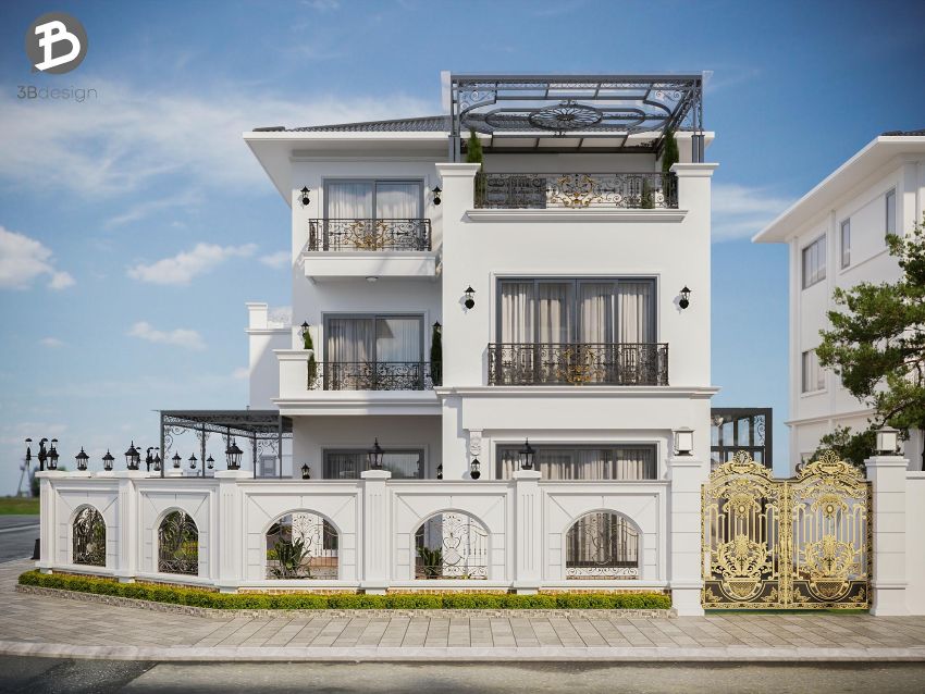 Biệt thự 150m2 3 tầng