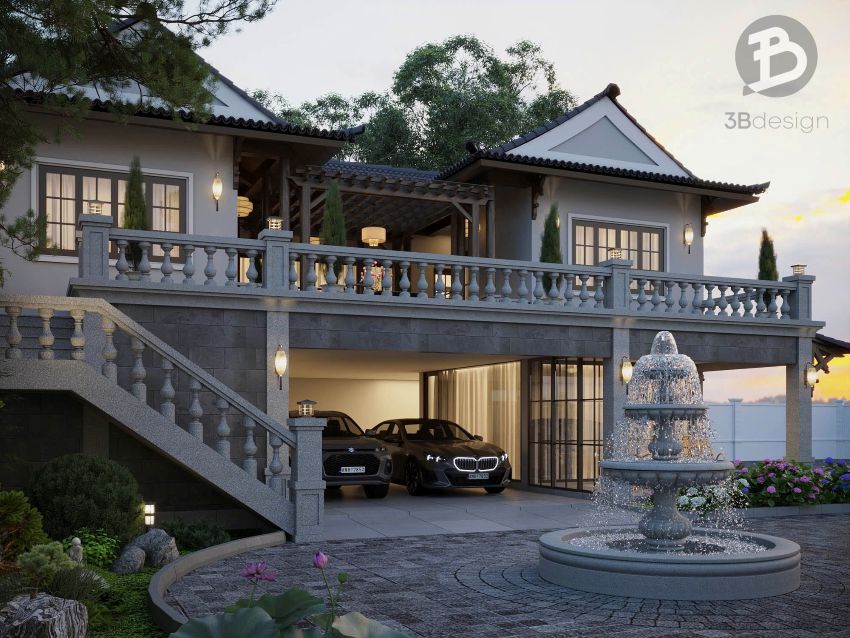 Nhà tam hợp viện đẹp