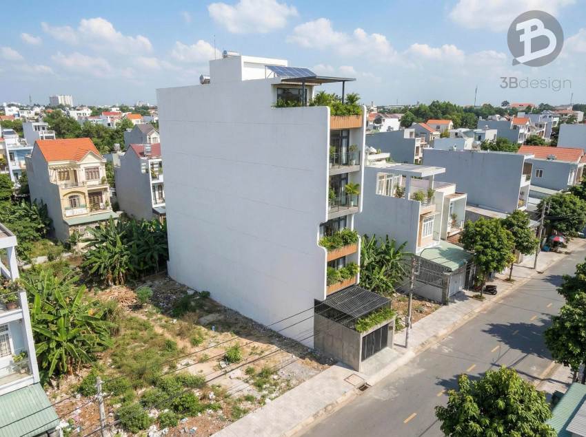 Thiết kế nhà phố có tầng hầm